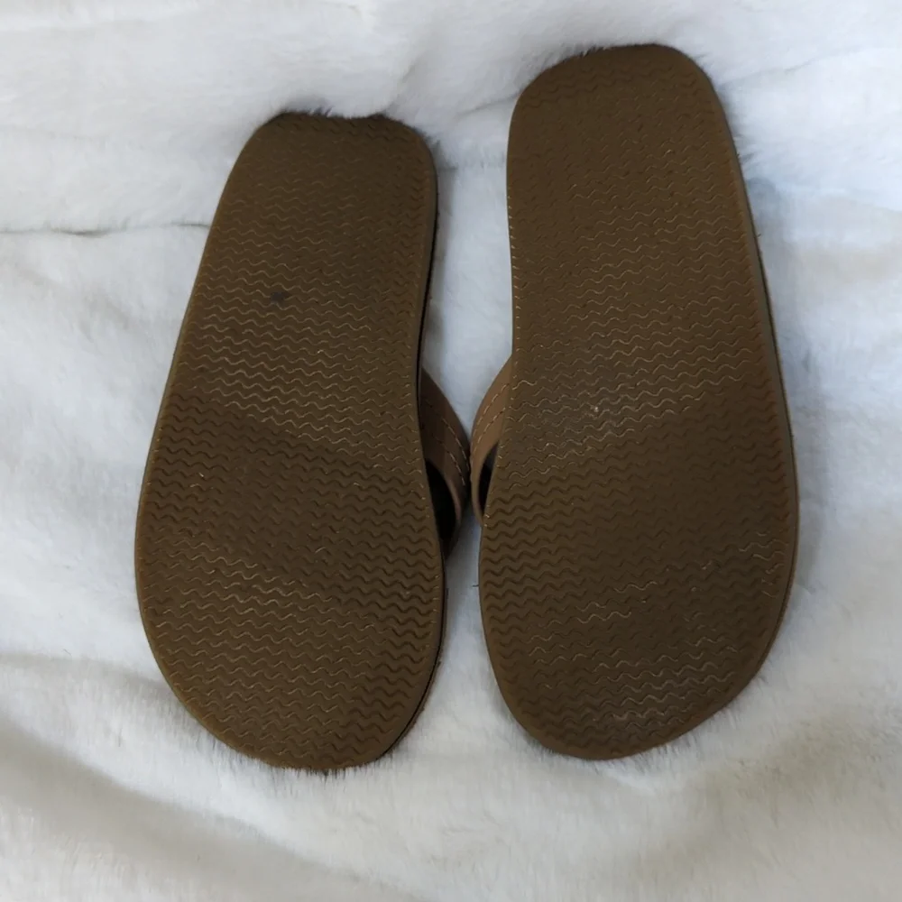 Sperry Tan Flip Flops